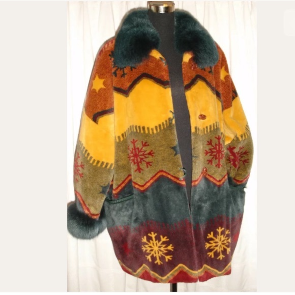 DEMELIUS SUISSE Quilted Coat Fur Collar Size M - US 8/12 - Picture 8 of 8